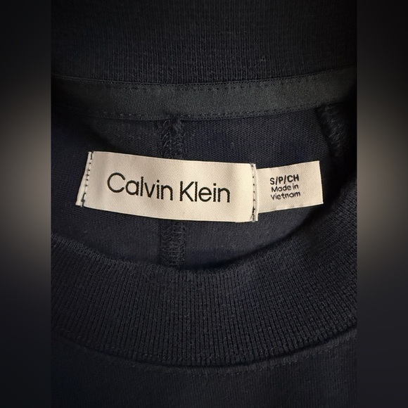 Calvin Klein Dark Blue Short Sleeve Dress Size S - Picture 3 of 3